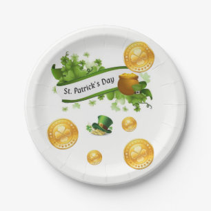 Assiettes En Carton Plaques de papier Saint Patrick's Day