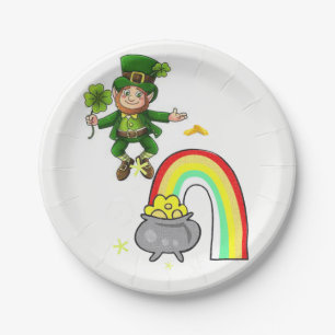 Assiettes En Carton Plaques de papier Saint Patrick's Day