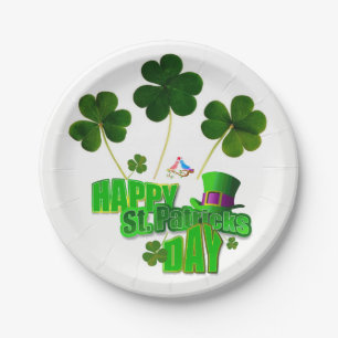 Assiettes En Carton Plaques de papier Saint Patrick's Day