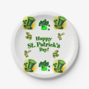 Assiettes En Carton Plaques de papier Saint Patrick's Day