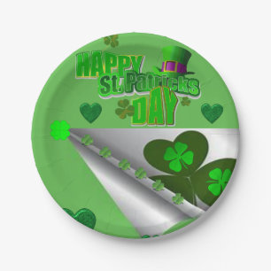 Assiettes En Carton Plaques de papier Saint Patrick's Day