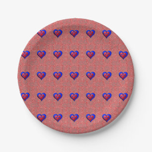 Assiettes En Carton Plaques de papier Saint-Valentin