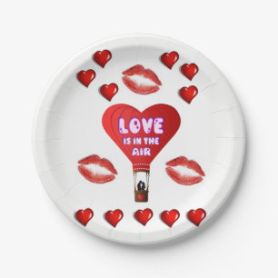 Assiettes En Carton Plaques de papier Saint-Valentin