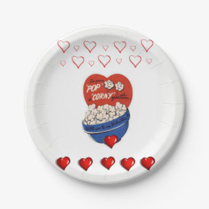 Assiettes En Carton Plaques de papier Saint-Valentin