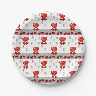 Assiettes En Carton Plaques de papier Saint-Valentin