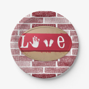 Assiettes En Carton Plaques de papier Saint-Valentin