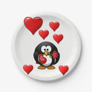 Assiettes En Carton Plaques de papier Saint-Valentin