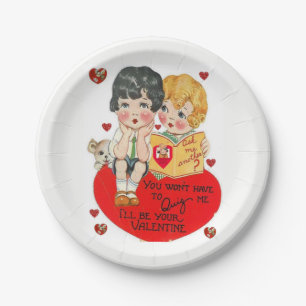 Assiettes En Carton Plaques de papier Saint-Valentin