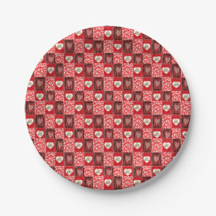 Assiettes En Carton Plaques de papier Saint-Valentin