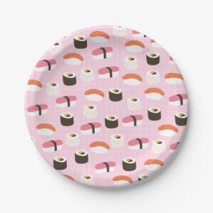 Assiettes En Carton Plaques de papier sushi cuites