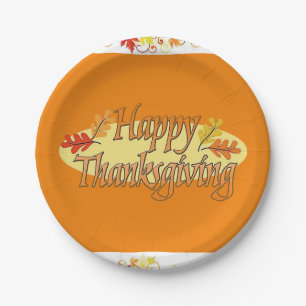 Assiettes En Carton Plaques de papier Thanksgiving
