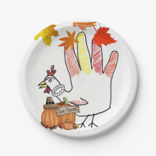 Assiettes En Carton Plaques de papier Thanksgiving