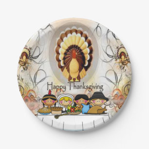 Assiettes En Carton Plaques de papier Thanksgiving
