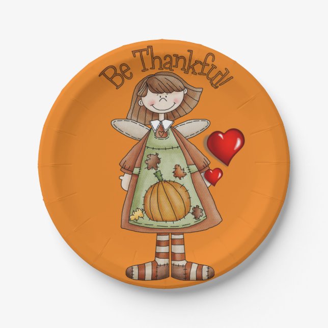 Assiettes En Carton Plaques de papier Thanksgiving (Devant)