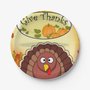 Assiettes En Carton Plaques de papier Thanksgiving