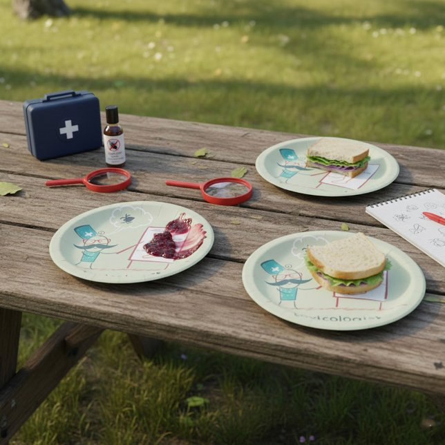 Assiettes En Carton Plaques de papier toxicologue (Créateur téléchargé)