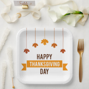 Assiettes En Carton Plaques de papier Turquie Thanksgiving