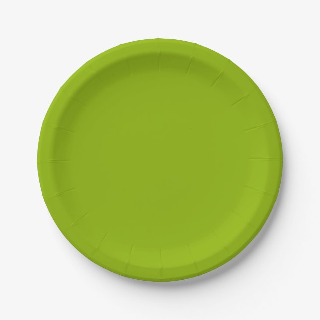 Assiettes En Carton Plaques de papier vert Apple (Devant)