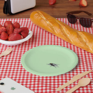 Assiettes En Carton Plaques de papier vert Fly Buddy