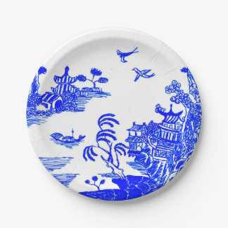 Assiettes En Carton Plaques de papier Willow Design