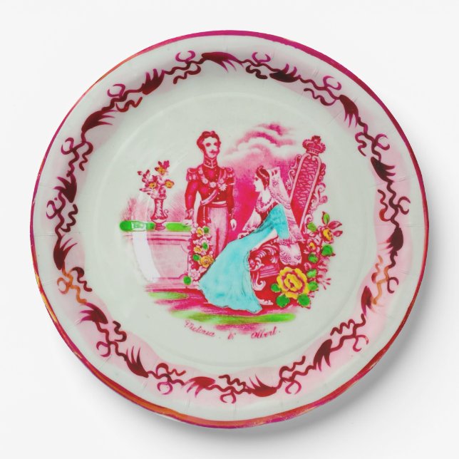 Assiettes En Carton Plaques de réception jetables Victoria & Albert (Devant)