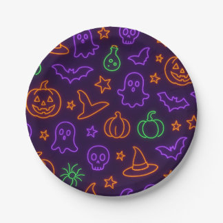 Assiettes En Carton Plaques d'Halloween