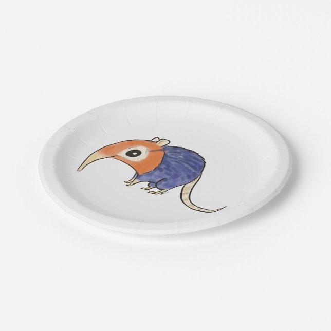 Assiettes En Carton Plaques en papier à museau éléphant (Angle)
