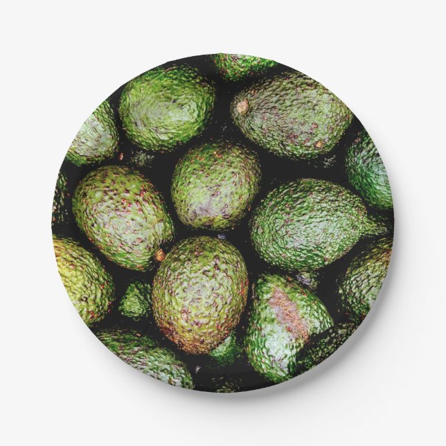 Assiettes En Carton Plaques en papier Avocado (Devant)
