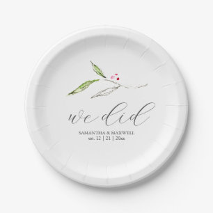 Assiettes En Carton Plaques en papier Botanique