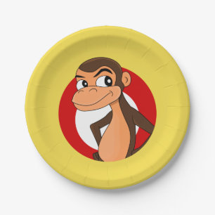 Assiettes En Carton Plaques en papier caricaturé