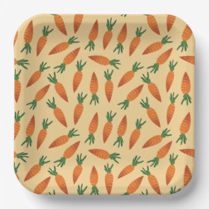Assiettes En Carton Plaques en papier carottes amusantes