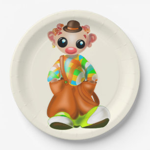 Assiettes En Carton Plaques en papier clown