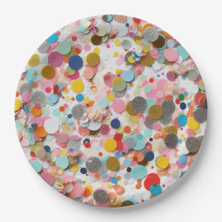 Assiettes En Carton Plaques en papier Confetti !