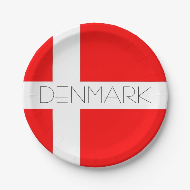 Assiettes En Carton Plaques en papier Danemark ! (Devant)
