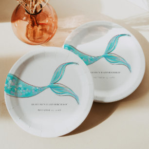Assiettes En Carton Plaques en papier d'anniversaire de la Queue de si