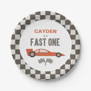 Assiettes En Carton Plaques en papier d'anniversaire de la voiture Fas