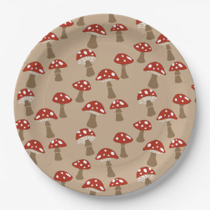 Assiettes En Carton Plaques en papier de champignons