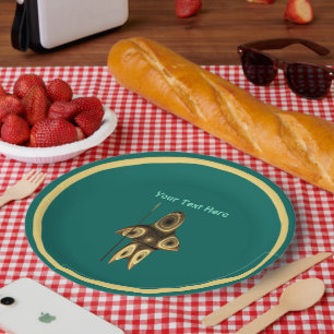 Assiettes En Carton Plaques en papier de chasseur inuit fractal