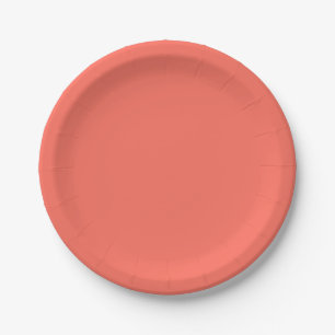 Assiettes En Carton Plaques en papier de couleur melon doux-amer