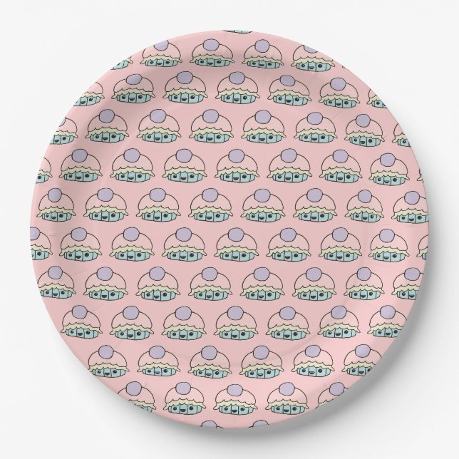 Assiettes En Carton Plaques en papier de cupcake (Devant)