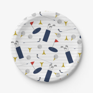 Assiettes En Carton Plaques en papier de Cute Golf
