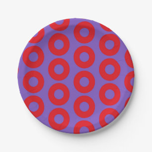 Assiettes En Carton Plaques en papier de Donut de poisson