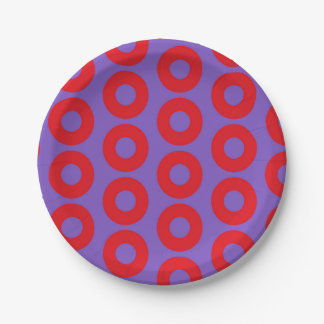 Assiettes En Carton Plaques en papier de Donut de poisson