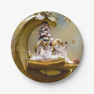 Assiettes En Carton Plaques en papier de Noël, Ange