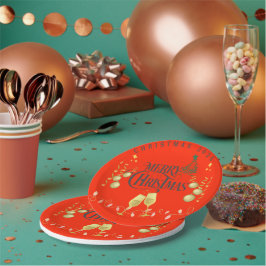 Assiettes En Carton Plaques en papier de Noël très joyeux