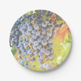Assiettes En Carton Plaques en papier de raisins de vigne