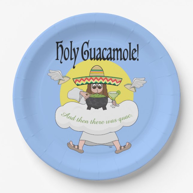 Assiettes En Carton Plaques en papier de Saint-Guacamole (Devant)