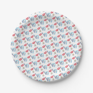 Assiettes En Carton Plaques en papier Dentist Teintures sourire