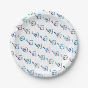 Assiettes En Carton Plaques en papier Dentist Teintures sourire