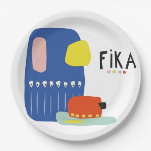 Assiettes En Carton Plaques en papier Fika Déco